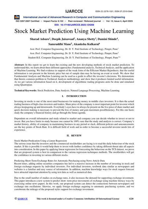 Image result for Predictive Modelling of Stock Market