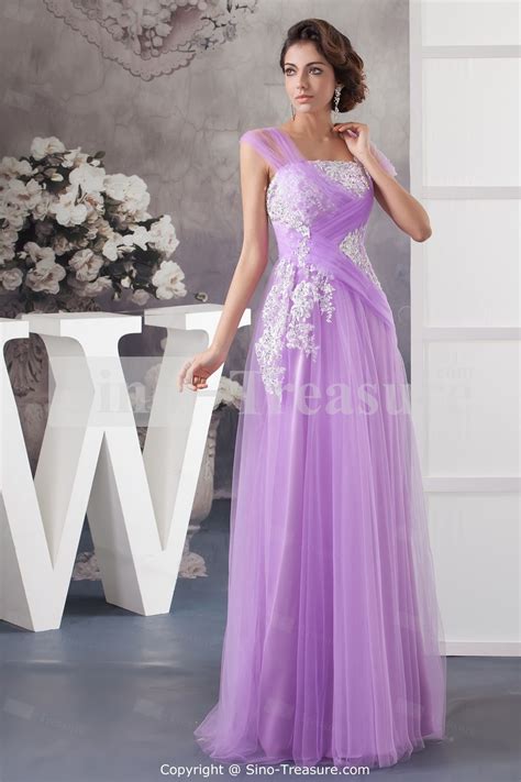 Light Purple Floor-Length Silk-like Satin Evening Dress | Purple ...