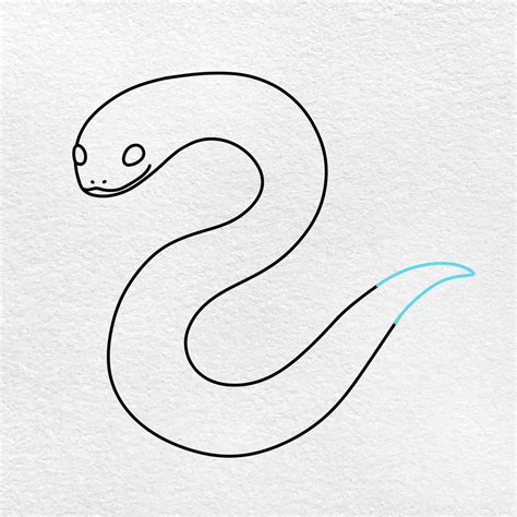 Easy Snake Drawing - HelloArtsy