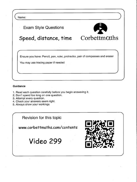 Image result for Speed Distance Time Answer Sheet