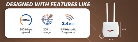 COFE CF-807 WDIII with 300Mbps Speed 4G & 5G Sim Support Wi-Fi Router ...