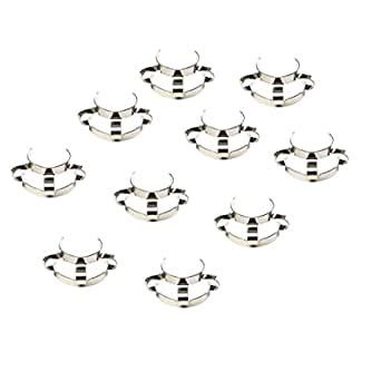 Yantra 10 Pcs 24# Stainless Steel Clip Keck Clamp for 24/29 24/40 Glass ...