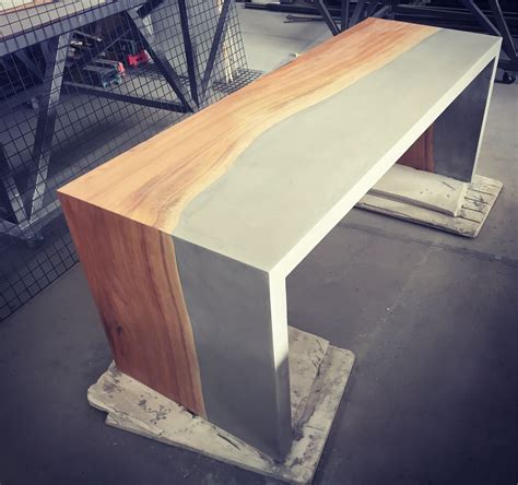 diy polished concrete table - Kelle Babin