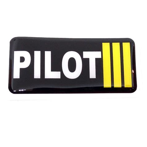 Pilot18 Pilot 3 Black Long 4 inch 3D Flexible Scratch Proof car Sticker ...