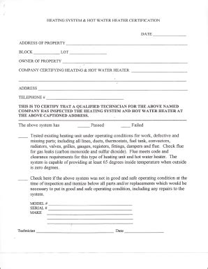 Furnace Certification Form 2020-2026 - Fill and Sign Printable Template ...
