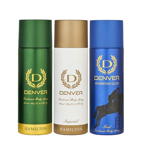 Buy DENVER Hamilton, Imperial & Goal Deodorant - 200ML (Combo Pack of 3 ...