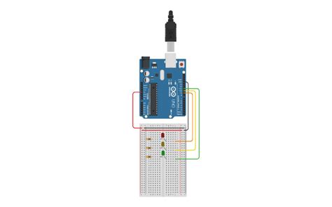 Image result for How to Make Traffic Light in Tinkercad Using Code