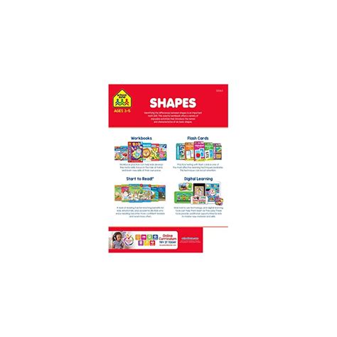 School Zone - Shapes Workbook - 32 Pages, Ages 3 to | Ubuy India