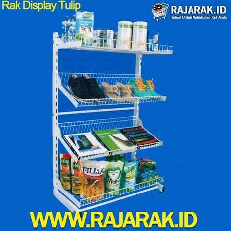 RAK DISPLAY TULIP 4 SUSUN | RAJA RAK MINIMARKET | JUAL RAK TOKO GONDOLA ...