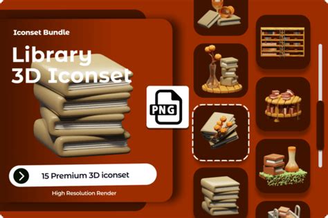 Image result for Library 3DIcon