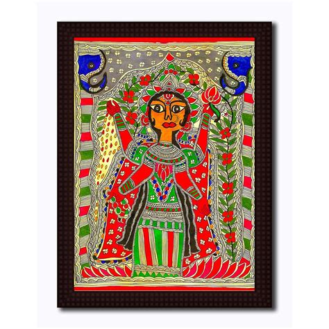 Tamatina Traditional Wooden Texture Framed Canvas Painting | Maa ...