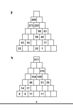 Number Pyramids Worksheet 的图像结果