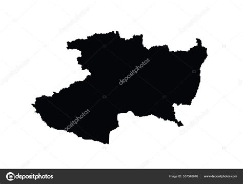 Mapa De Contorno De Michoacán, México