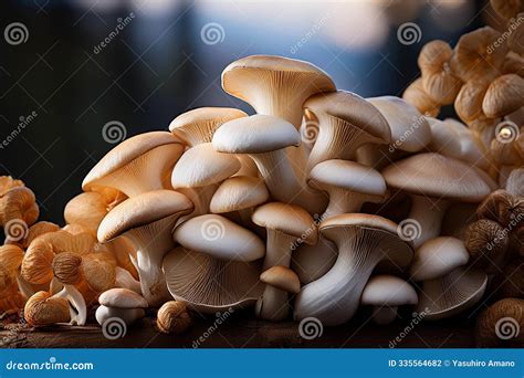 Generated Image Harvested Mushrooms Stock Photo - Image of autumn, food ...