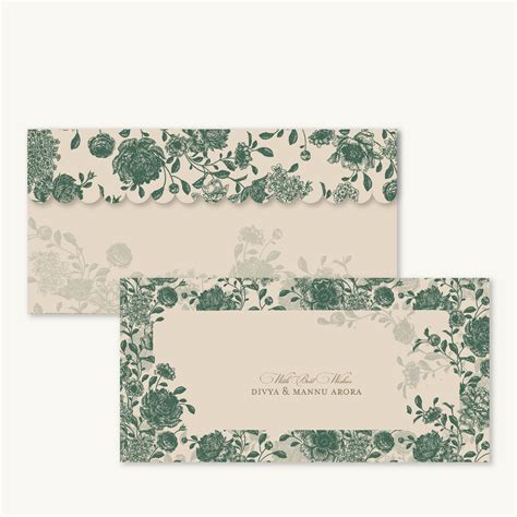 Green Bloom Money Envelopes – Soirée by Soar