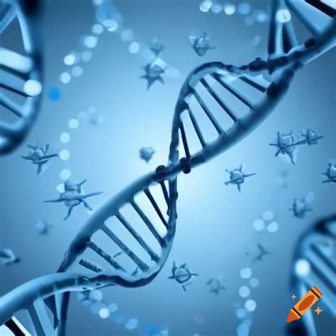 Detailed drawing of DNA molecule showcasing double helix structure and base pair arrangements on ...