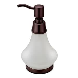 Gatco 1486BZ Frosted Glass Soap Dispenser, Bronze : Amazon.in: Home ...