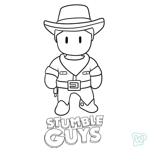 44 Stumble Guys Kleurplaat - Gratis PDF-printables