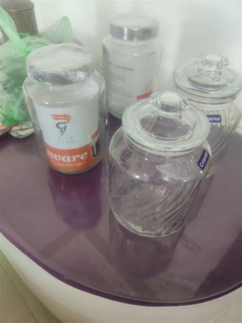 criterion Set of 2 Wide Mouth Canning Glass Jar with Airtight Lid ...