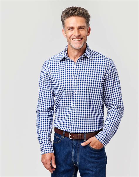 Men's Twill Gingham Shirts