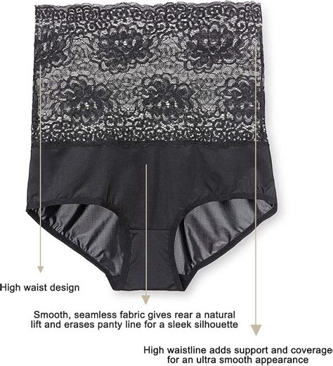 Buy Aubree High Waist Floral Lace Panties Premium Soft Slimming Stretch ...