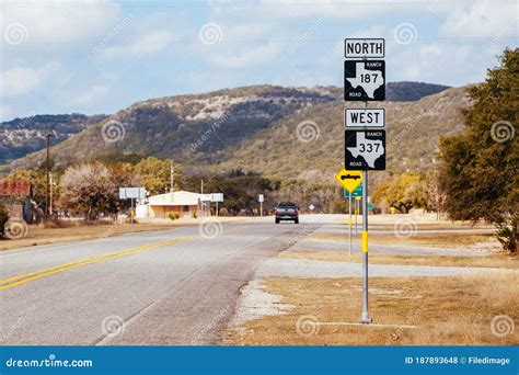 Texas Highway Sign in USA stock photo. Image of iconic - 187893648