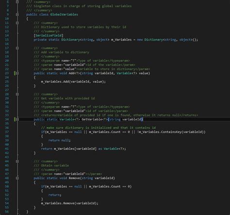 C# Global Variables Unity 的图像结果