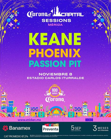 Corona Capital llega a Mérida con Keane, Phoenix y Passion Pit - Diario ...