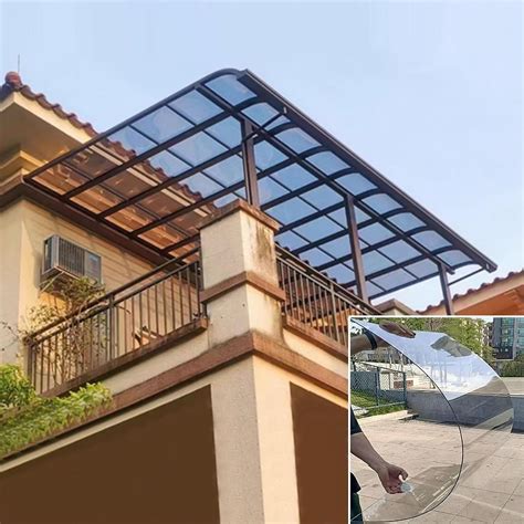 Clear Polycarbonate Panel Roofing Sheets - Strong 2mm Thick Skylight ...