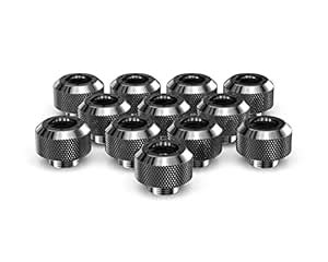 PrimoChill 1 2in. Rigid RevolverSX Series Fitting - Dark Nickel - 12 ...
