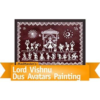 Tamatina A Day in A Village Tribal Warli Art Canvas Wall Painting for ...