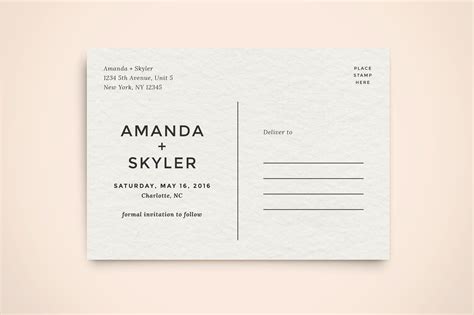 Save The Date Postcard Templates