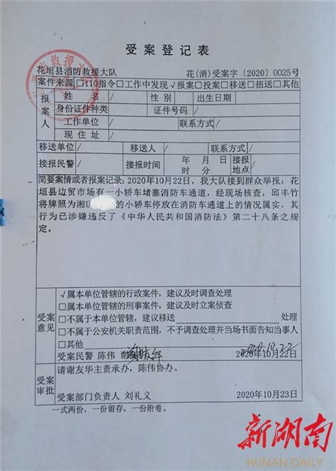 罚！花垣县边贸市场一车辆占用消防通道被处罚 - 湘西 - 新湖南