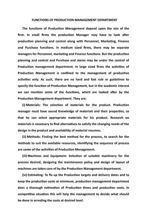 Image result for Functions of Production Management