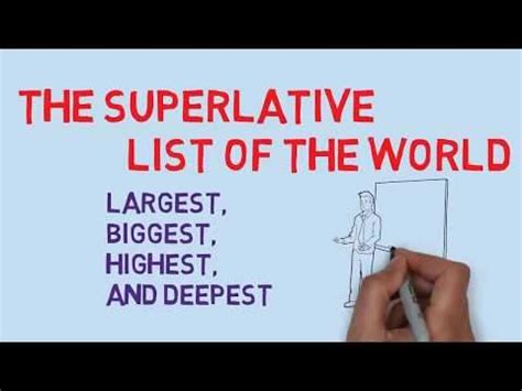 The superlative list - Largest, Highest, Biggest, Longest and deepest ...