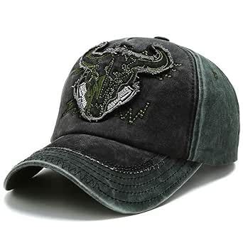 Buy Alexvyan Green Bull Printed Cotton Men Sun Visor Cap Baseball ...