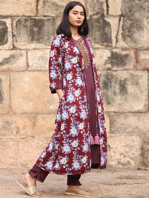 Shishir Prabhat - Handloom Woolen Reversible Jacket - KJ012A0012 ...