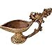 Buy Two Moustaches Brass Handcrafted Peacock Design Pooja Deepak ...