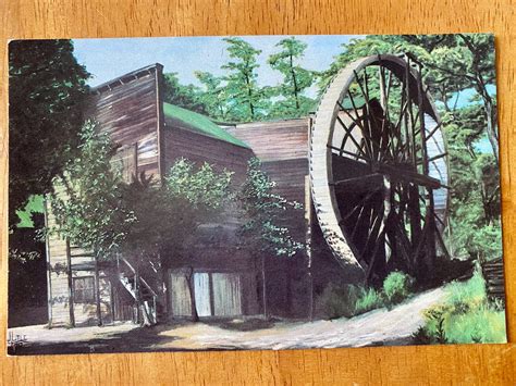 Old Bale Mill Napa Valley CA California Grist Mill Scenic Art Postcard ...