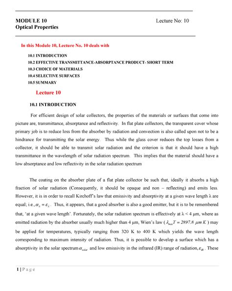 M10l10 - Lecture notes 10