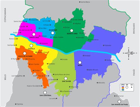 Mapa de Medellín - Mapa Físico, Geográfico, Político, turístico y Temático.