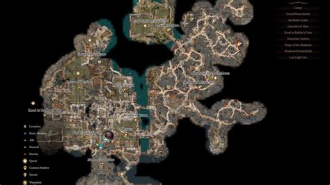 Baldur’s Gate 3 Act 2 Shadowlands Map - Act 2 - Shadowlands - Walkthrough | Baldur's Gate 3 ...