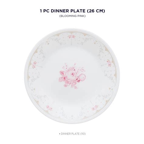 Buy Corelle Asia Collection Gold Series Blooming Pink Dinner Plate ...