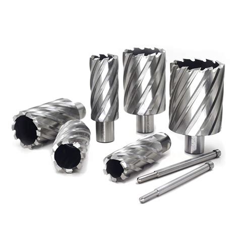 Annular Cutter Set 6pcs JESTUOUS 3/4 Inch Weldon Shank 2 Inches Cutting ...