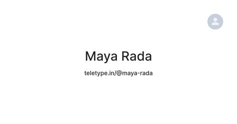 Maya Rada — Teletype