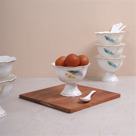 Wings Dessert Bowl with Spoon Set of 6 PC – HOME 360