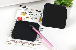 Flipkart.com | R H lifestyle Black Paper Sticky Notes with Fluorescent ...