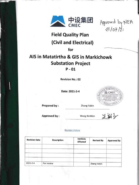 Image result for Field Quality Control Plan Example