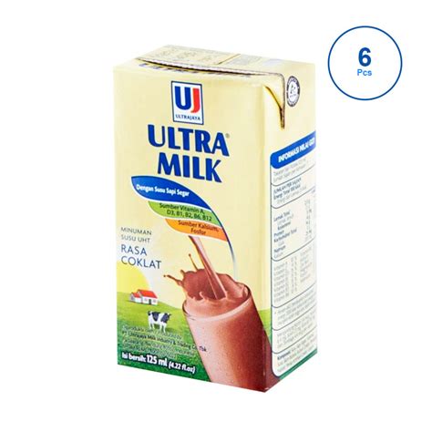 Jual Ultra Jaya Susu Ultra Milk Minuman Susu [125 mL/6 pcs] di Seller ...