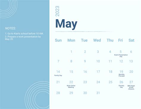 Pink May 2023 Calendar - Download in Word, Google Docs, Illustrator ...